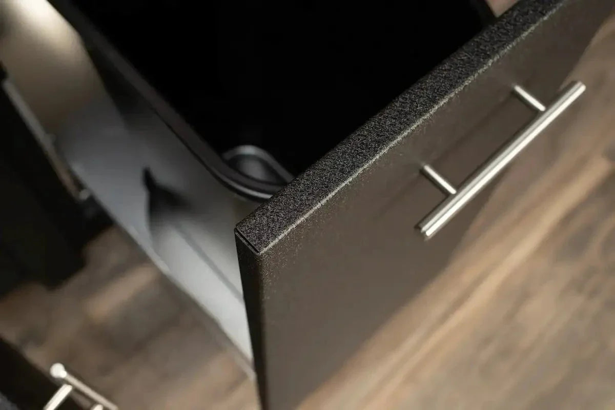 Stoll 71 Pre-Assembled Outdoor Kitchen Island + Napoleon BI32 Prestige Grill Head. Graphite with Concrete Style Top - Image 11