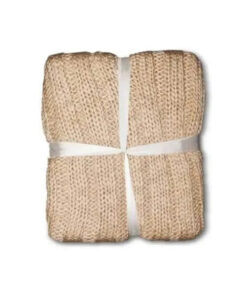 Surya Timothy Khaki Sweater Knit Throw