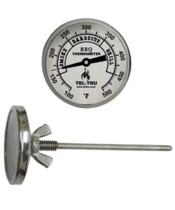 Tel-Tru BQ225 Plain Dial Barbecue Thermometer