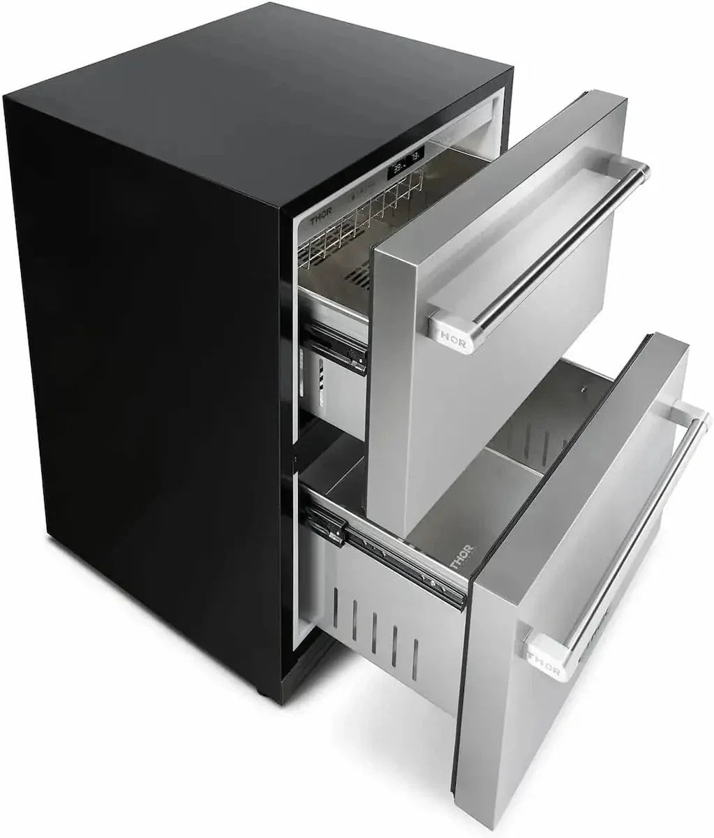 Thor 24 Indoor / Outdoor Undercounter Double Drawer Refrigerator. TRF24U - Image 3