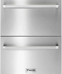Thor 24 Indoor / Outdoor Undercounter Double Drawer Refrigerator. TRF24U