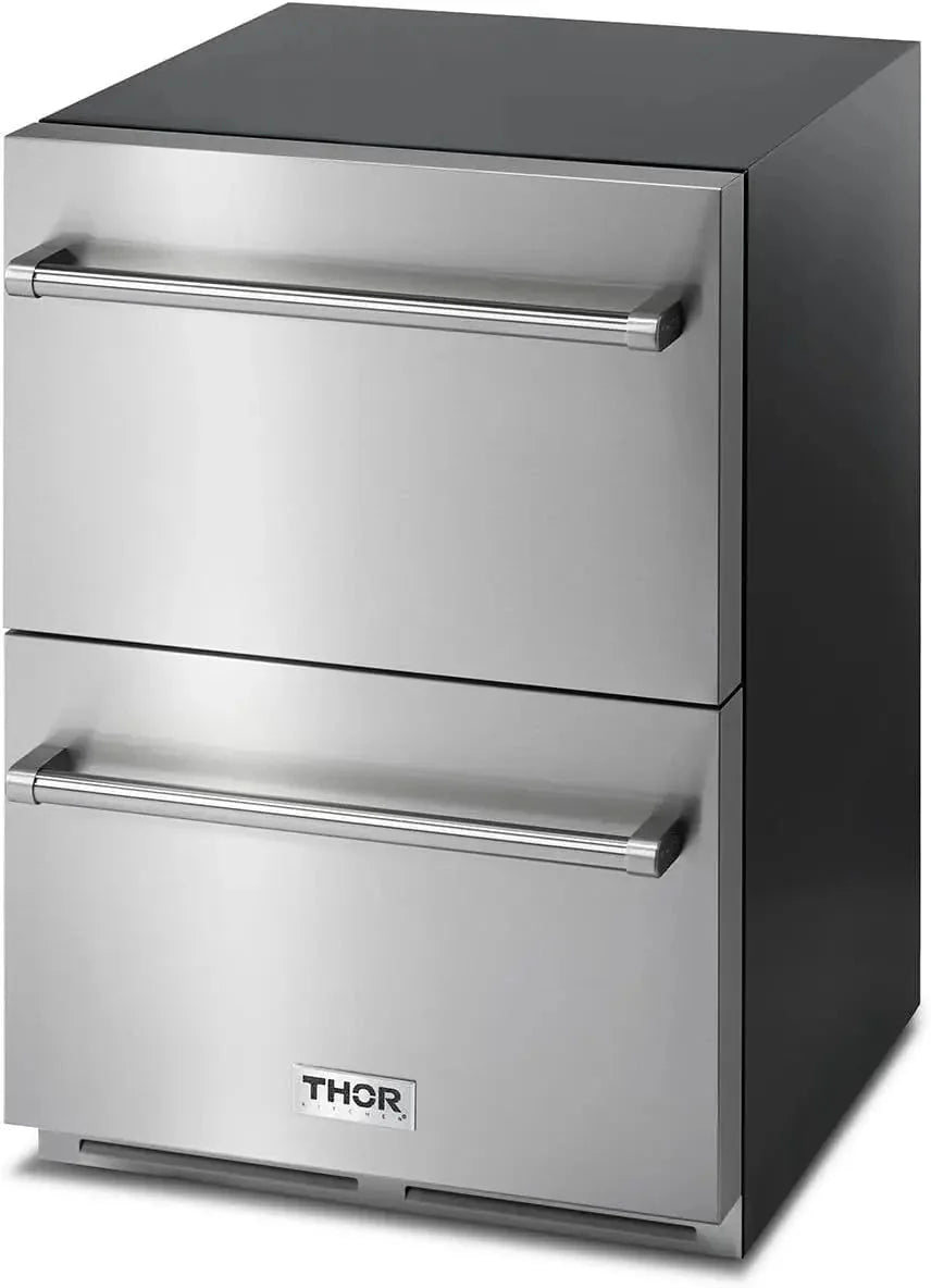 Thor 24 Indoor / Outdoor Undercounter Double Drawer Refrigerator. TRF24U - Image 2