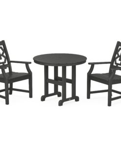 Polywood: Chinoiserie 3-Piece Farmhouse Dining Set