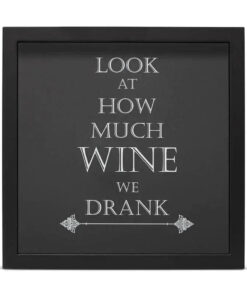 Torched Look at How Much Wine We Drank Shadow Box