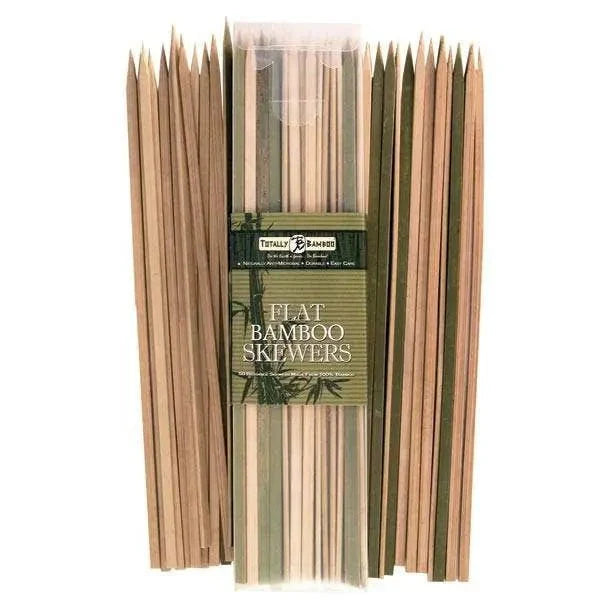 Totally Bamboo 12 Bamboo Flat Skewers. 50 Pack