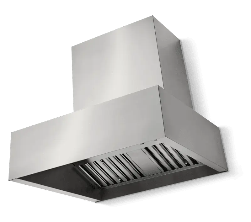 Tradewind T7200 Series T-Shaped Wall-Mount Outdoor Hood with Internal Blower