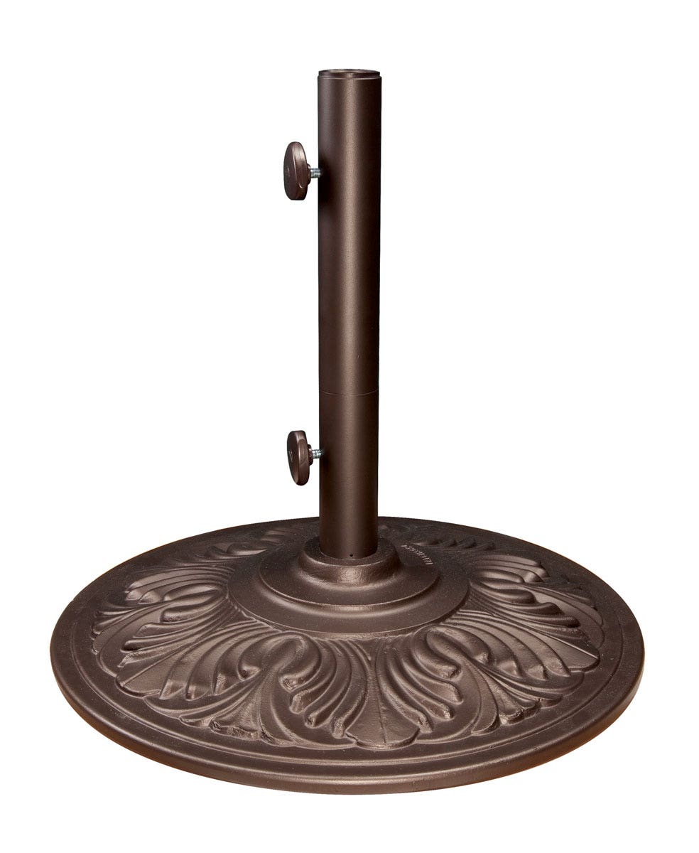 Treasure Garden 50lb Art Deco Umbrella Base with Bronze Finish