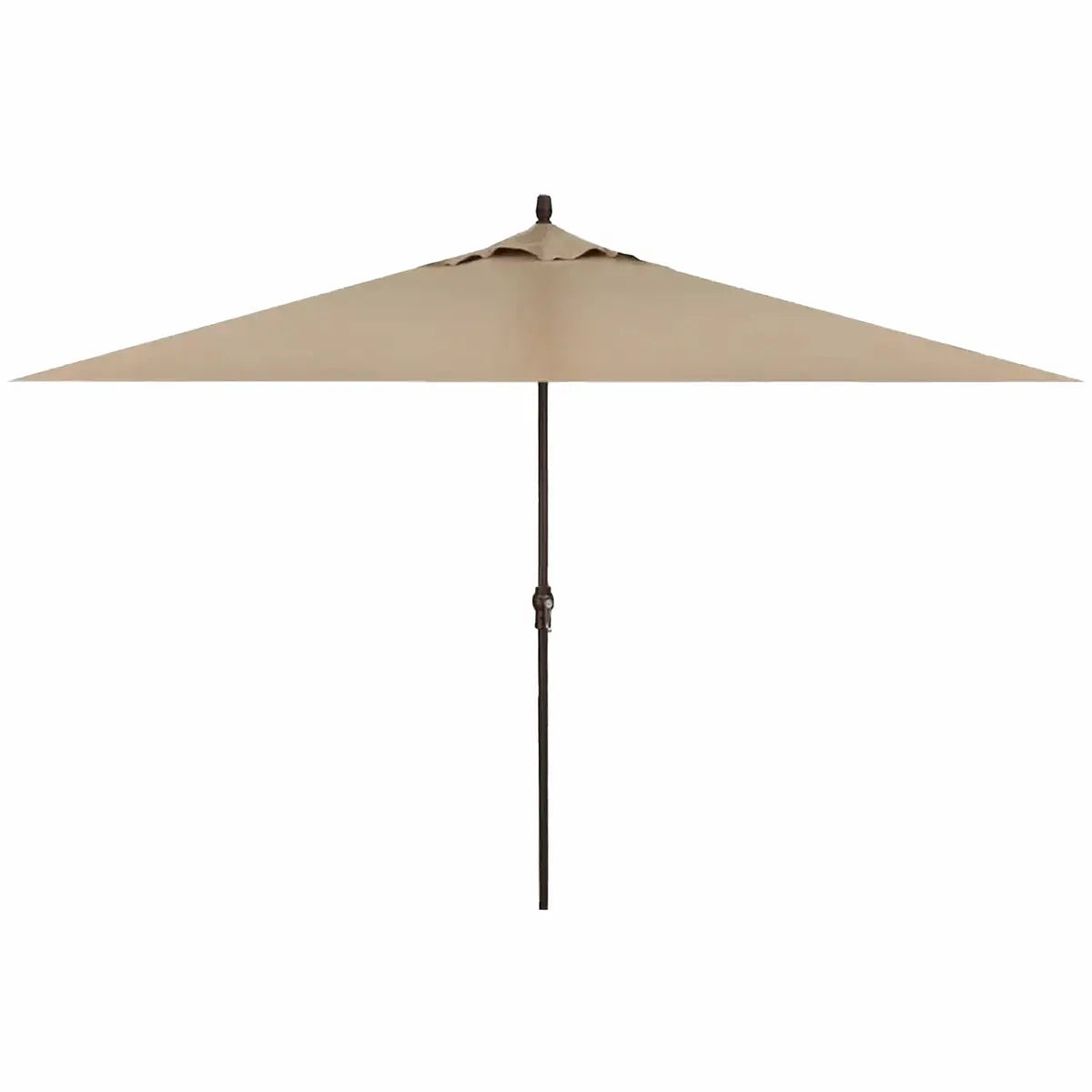 Treasure Garden 8' x 11' Rectangle No-Tilt Crank Lift Umbrella with Bronze Frame and Sand Fabric