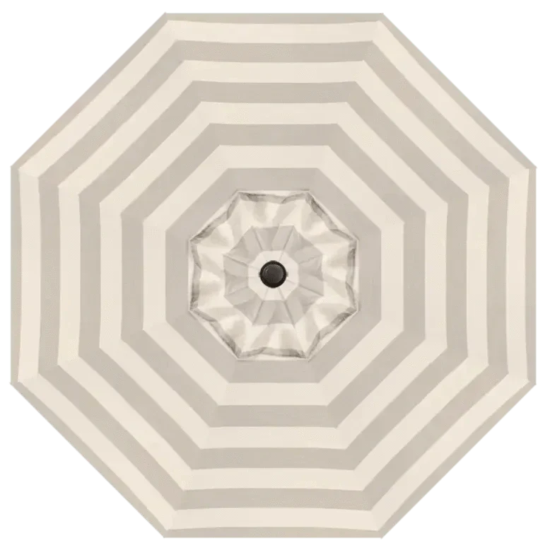 Treasure Garden 9' Octagon Auto Tilt Umbrella with Black Frame - Image 44