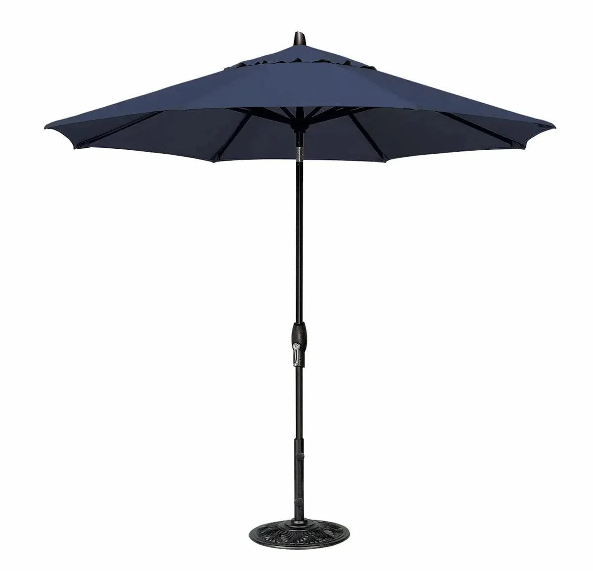 Treasure Garden 9' Octagon Auto Tilt Umbrella with Black Frame - Image 2