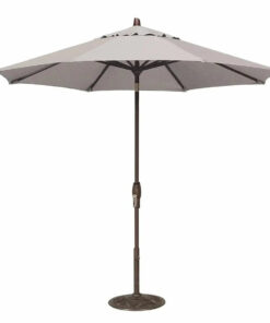 Treasure Garden 9' Octagon Auto Tilt Umbrella with Bronze Frame