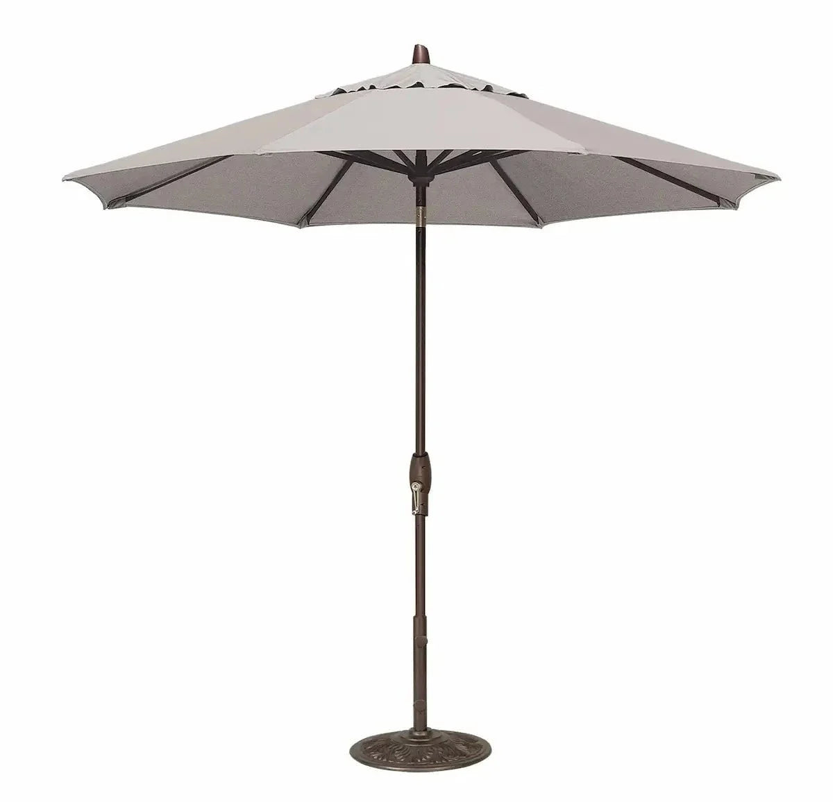 Treasure Garden 9' Octagon Auto Tilt Umbrella with Bronze Frame