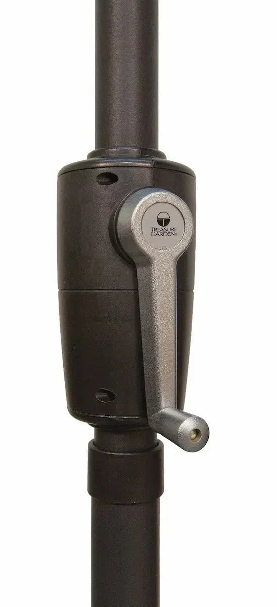 Treasure Garden 9' Octagon Push Button Tilt Umbrella with Black Frame - Image 5