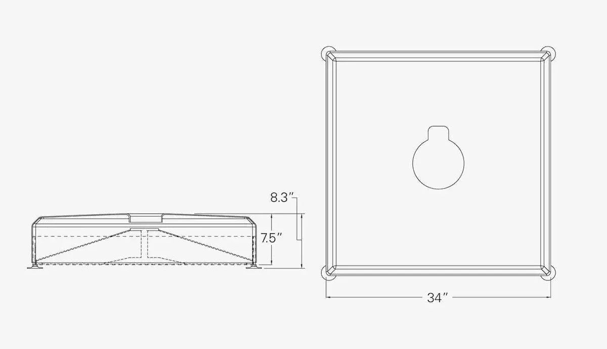Treasure Garden AKZ13 Umbrella Base with Bronze Finish - Image 2