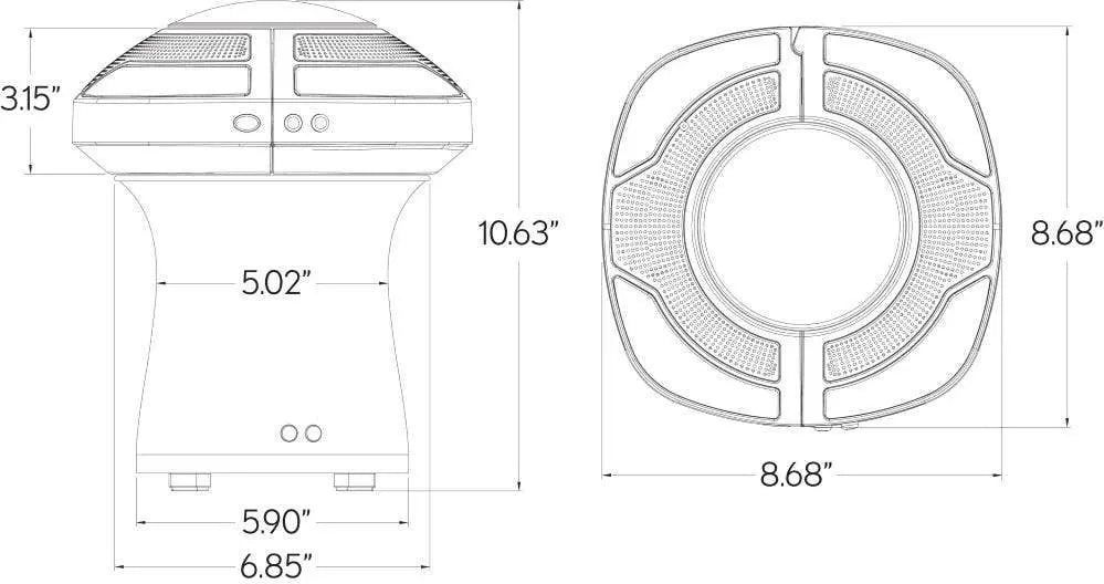 Treasure Garden Evo Dual Light Sound Pod in Black - Image 3