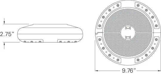 Treasure Garden Luna Umbrella Light with Bluetooth Speaker - Black Finish - Image 3