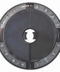 Treasure Garden Luna Umbrella Light with Bluetooth Speaker - Black Finish