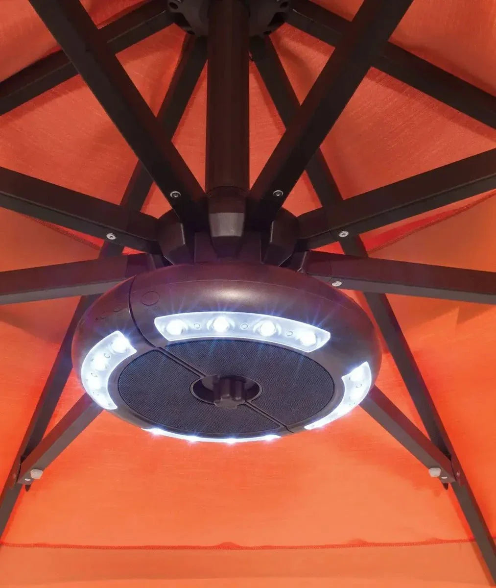 Treasure Garden Luna Umbrella Light with Bluetooth Speaker - Bronze Finish - Image 4