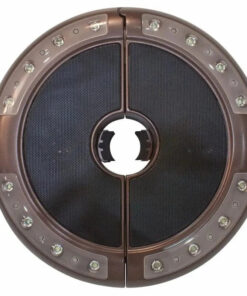 Treasure Garden Luna Umbrella Light with Bluetooth Speaker - Bronze Finish