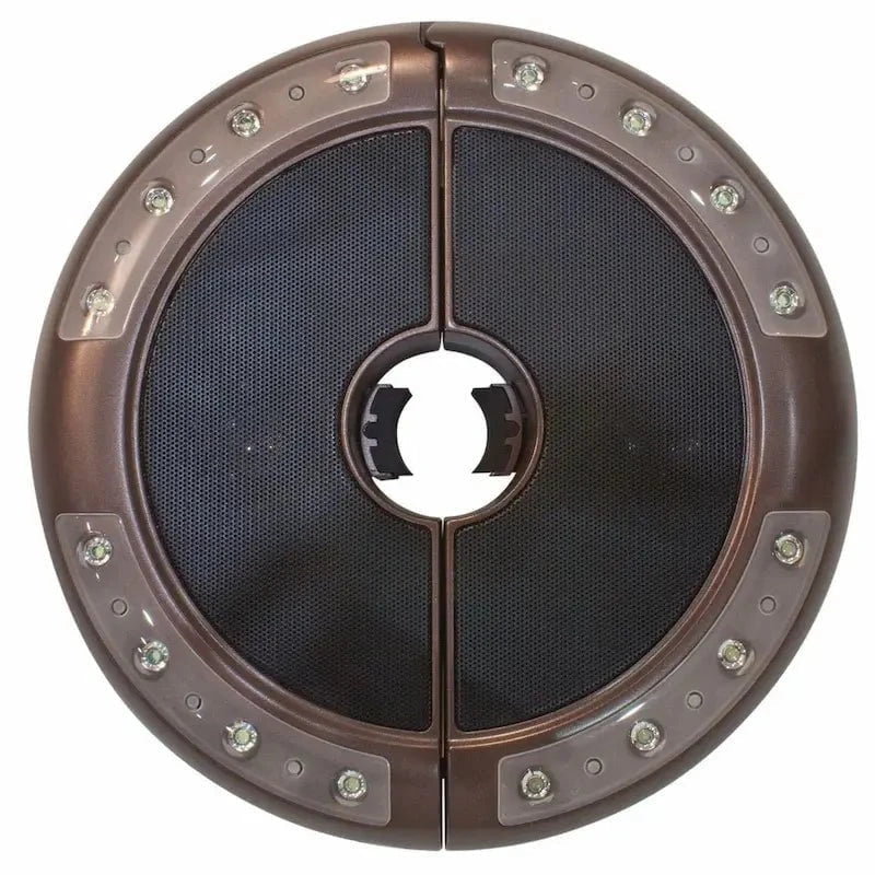 Treasure Garden Luna Umbrella Light with Bluetooth Speaker - Bronze Finish