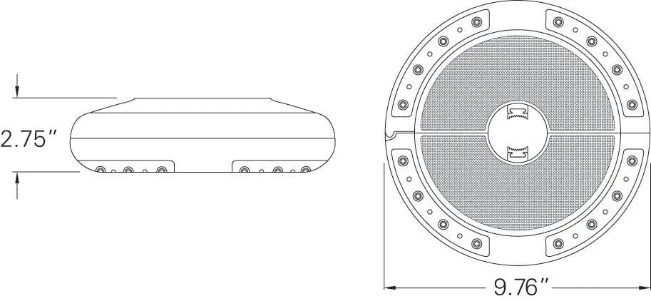 Treasure Garden Luna Umbrella Light with Bluetooth Speaker - Bronze Finish - Image 3
