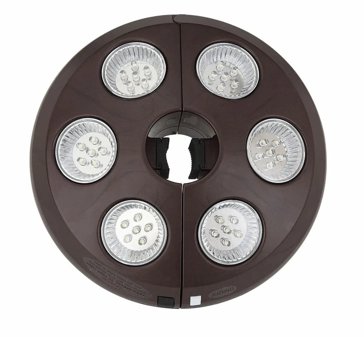 Treasure Garden Vega L Umbrella Light with Bronze Finish