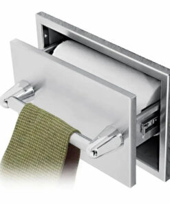 Twin Eagles 15 Paper Towel Holder with Towel Bar and Compartment