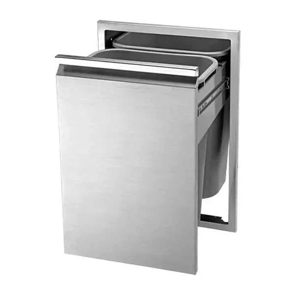 Twin Eagles 18 Double Tall Trash Drawer with Two Trash Cans
