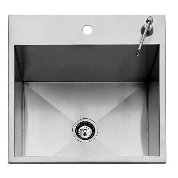 Twin Eagles 24 Outdoor Sink with Stainless Steel Cover. No Faucet