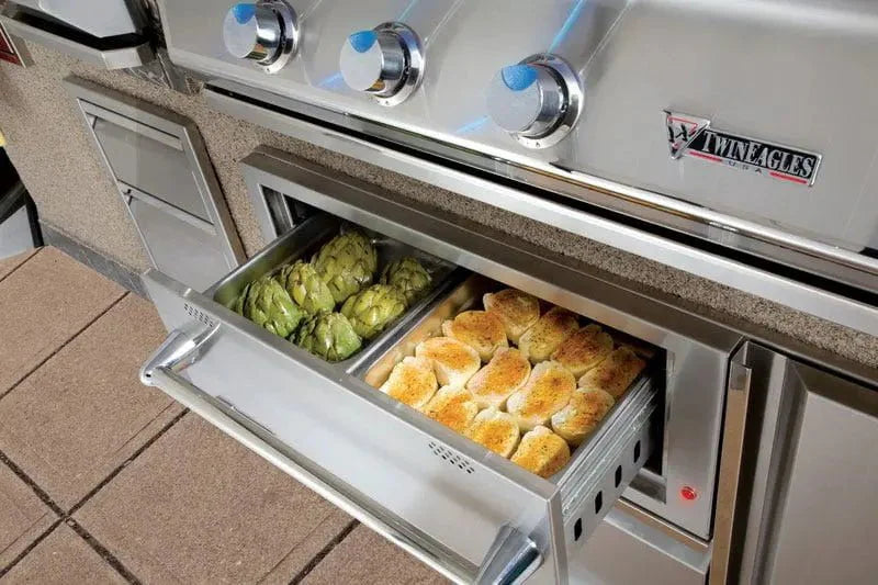 Twin Eagles 42 Warming Drawer with Storage