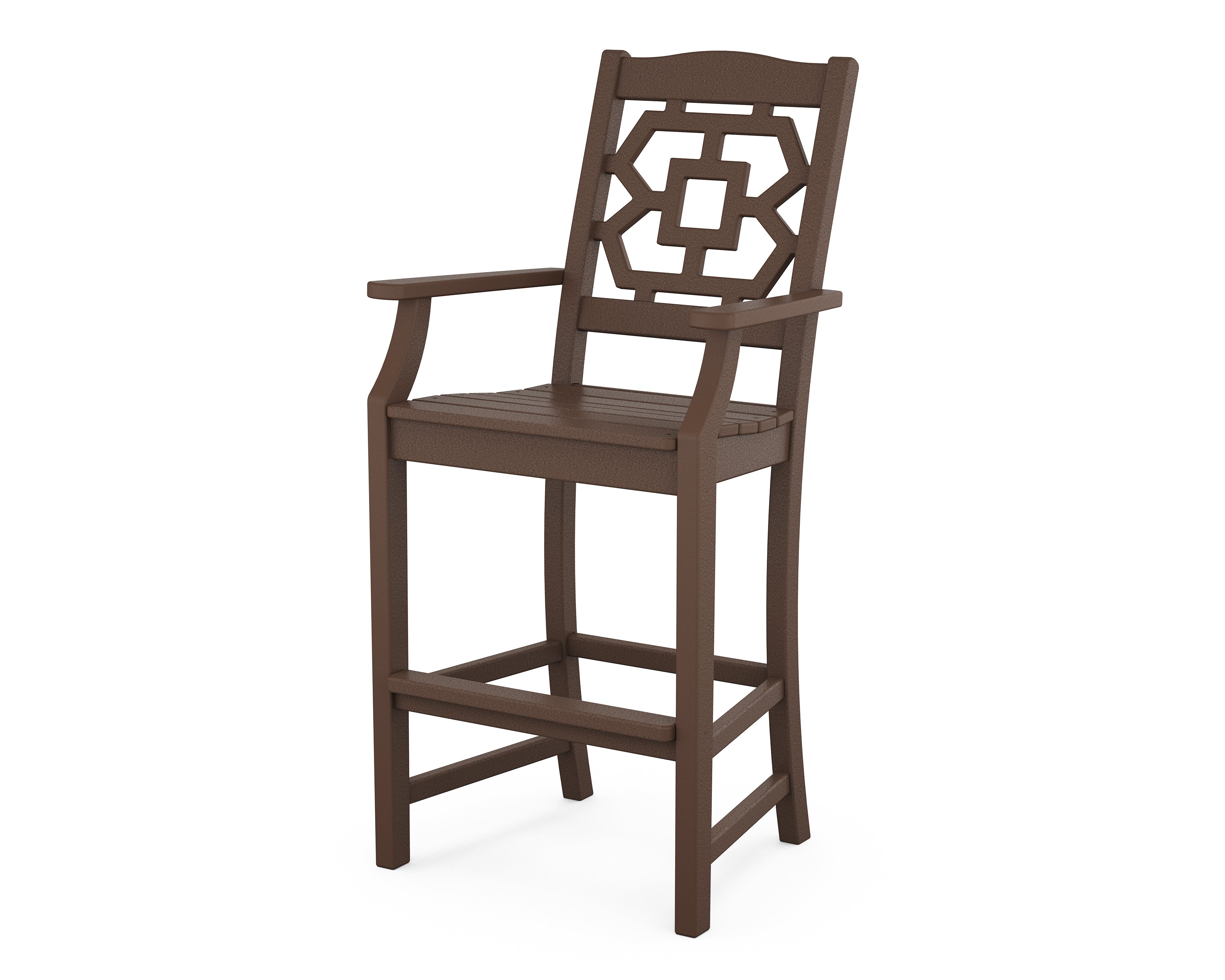 Polywood: Chinoiserie Bar Arm Chair - Image 4