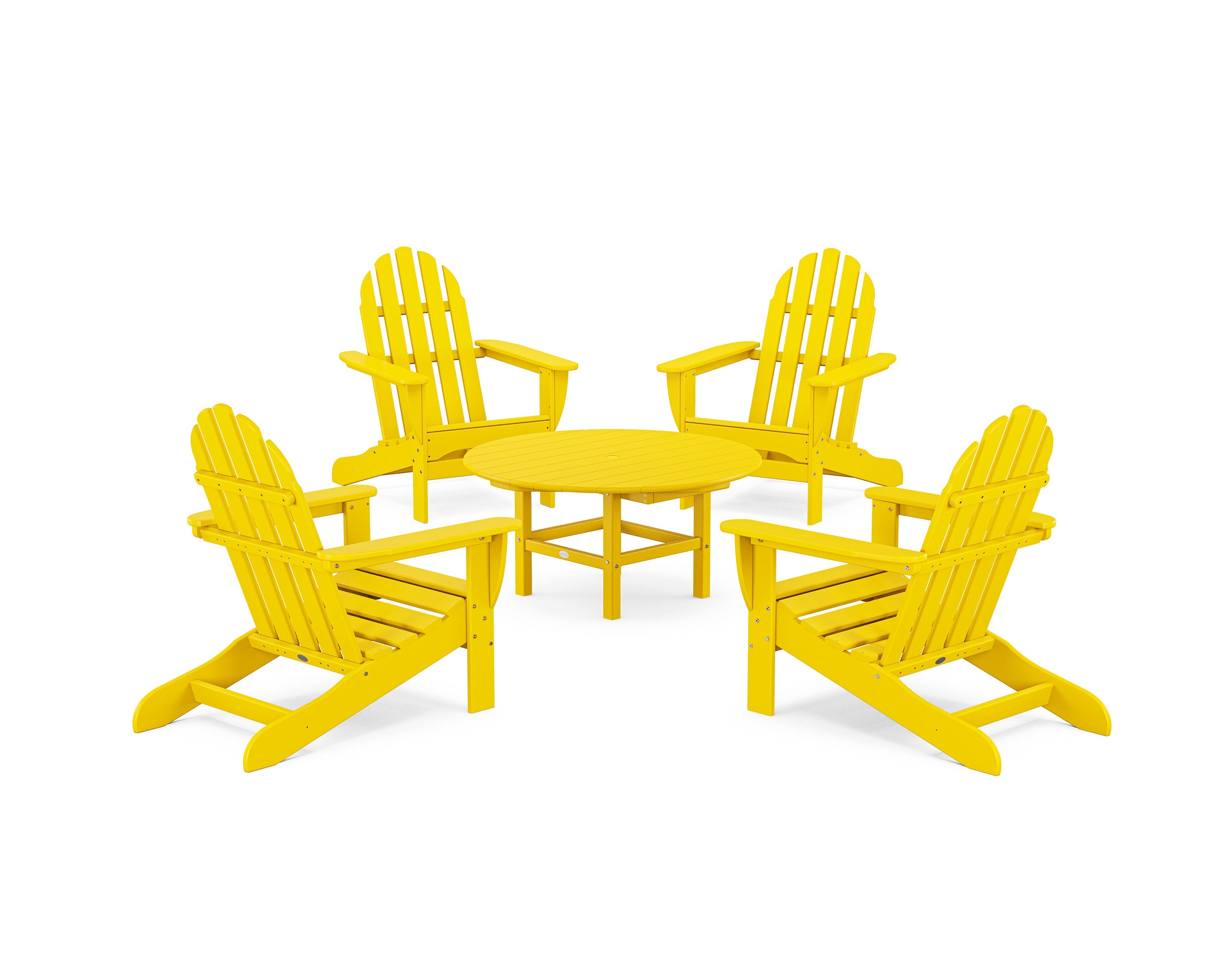 Polywoood: Classic Adirondack 5-Piece Conversation Set - Image 11