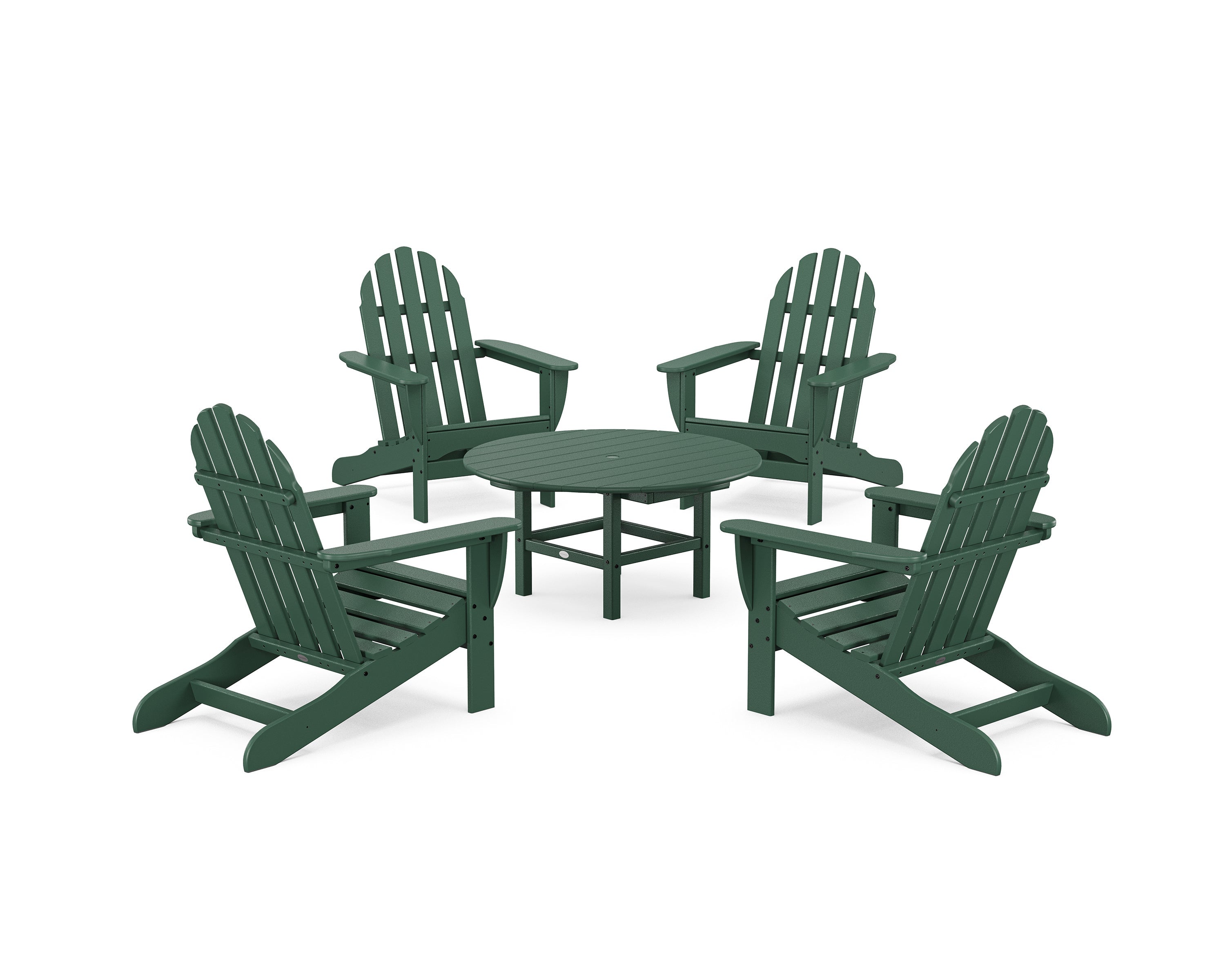 Polywoood: Classic Adirondack 5-Piece Conversation Set - Image 24