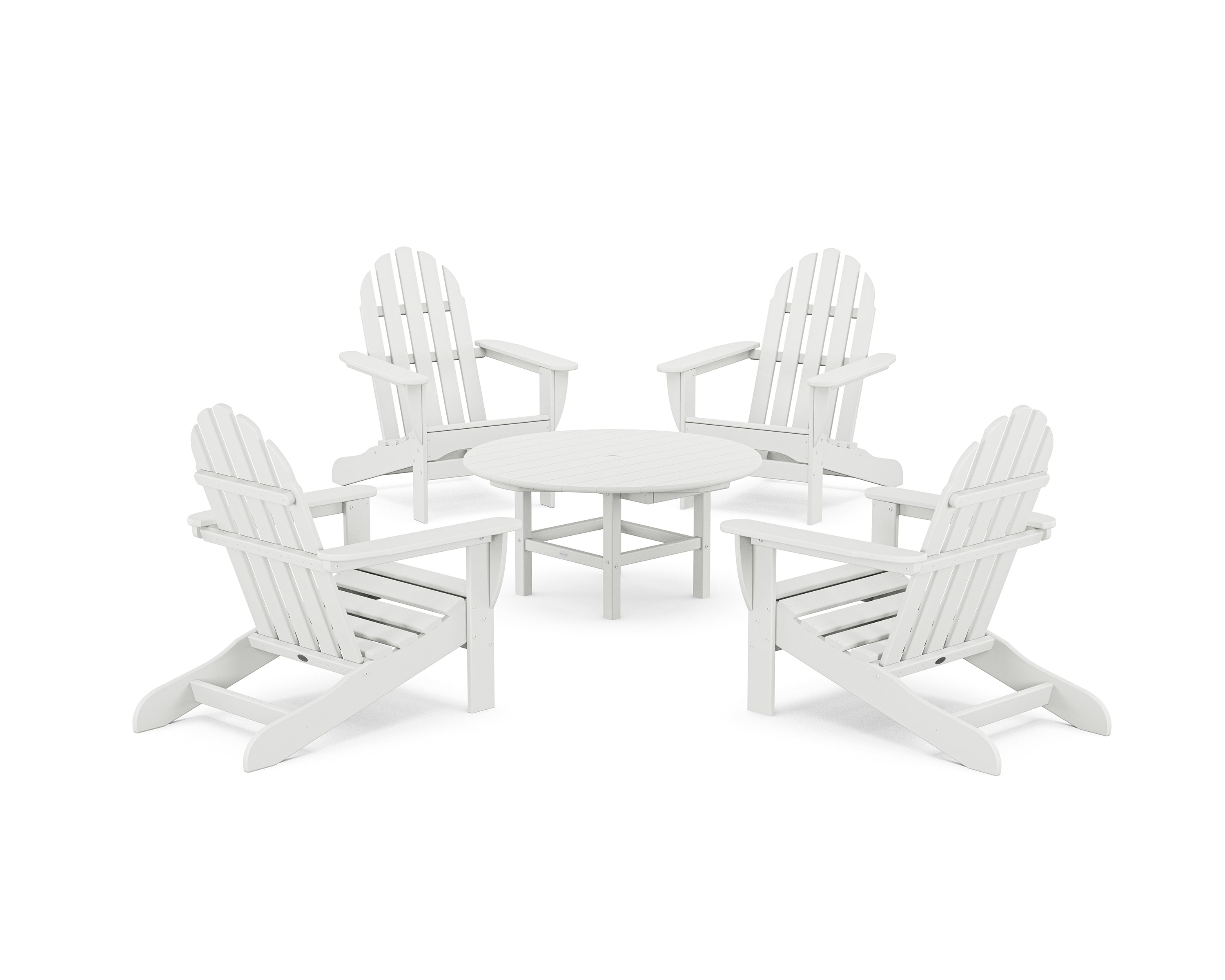 Polywoood: Classic Adirondack 5-Piece Conversation Set - Image 19