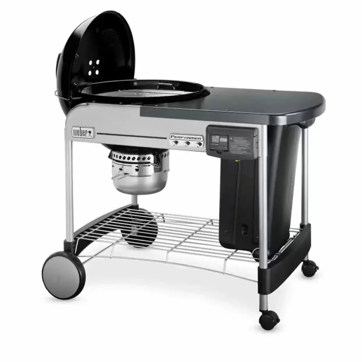 Weber Performer Deluxe Charcoal BBQ Grill. 22.5 in Black - Image 3