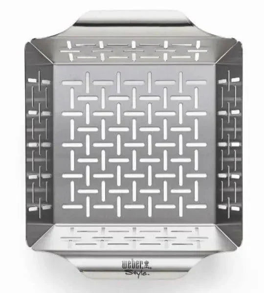 Weber Small Stainless Steel Dlx Grilling Basket