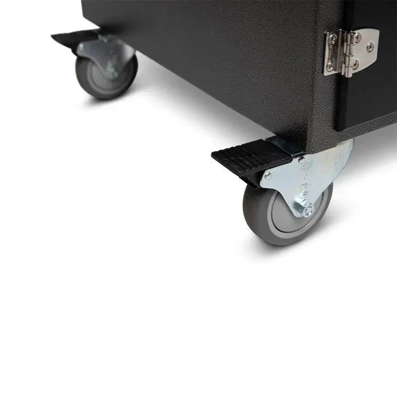 Wellspring Alpha Series Grill Cabinet for Big Green Egg Large. Silver Vein Frame. Black Doors and Black Hardware - Image 4