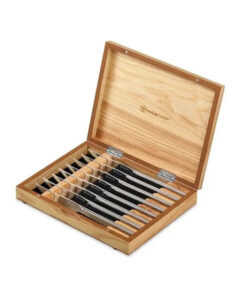 Wusthof 8-piece Stainless Mignon Steak Knife Set with Olivewood Chest