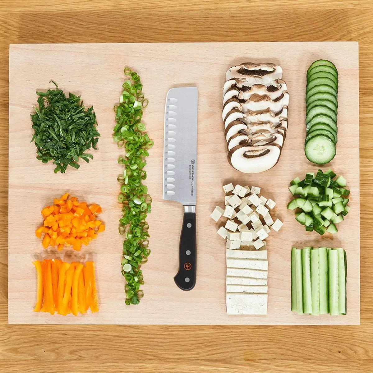 Wusthof Classic 7 Nakiri Knife. Granton Edge - Image 3