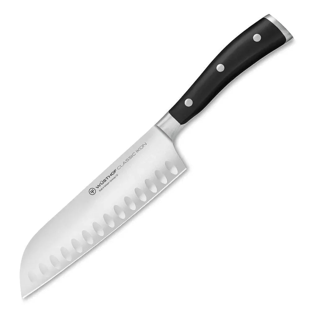 Wusthof Classic IKON 7 Santoku Knife with Granton Edge