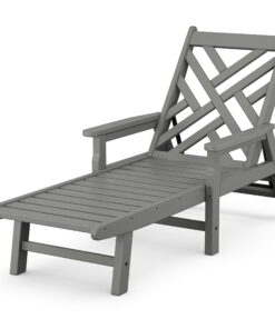 Polywood: Chippendale Chaise with Arms and Wheels