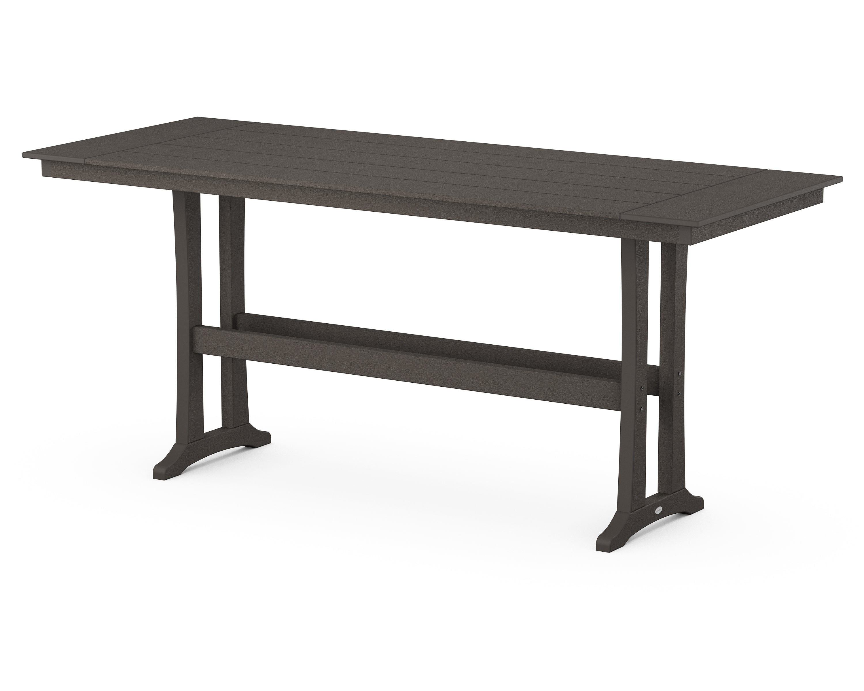 Polywood: Farmhouse Trestle 38 x 96 Bar Table - Image 6