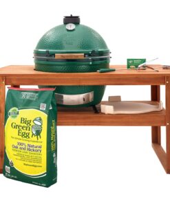 XL Big Green Egg in Acacia Table Package