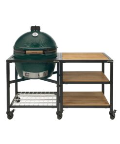 XL Big Green Egg in Modular Nest with Expansion and 3 Acacia Inserts Package