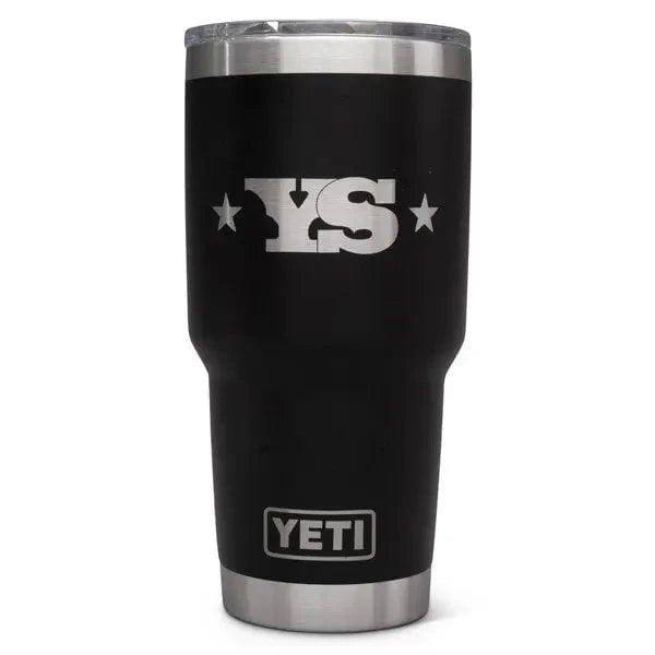 YETI Rambler 30 oz Tumbler with Yoder Smokers Logo
