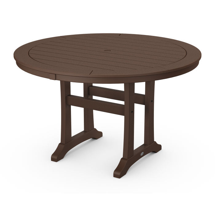 Polywood: Nautical Trestle 48 Round Dining Table - Image 14