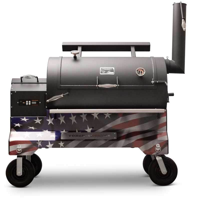 Yoder Smokers YS1500 Competition Cart Magnetic Wrap - American Flag - Image 4