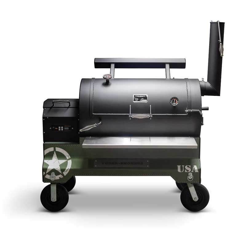Yoder Smokers YS1500 Competition Cart Magnetic Wrap - Military Green - Image 2