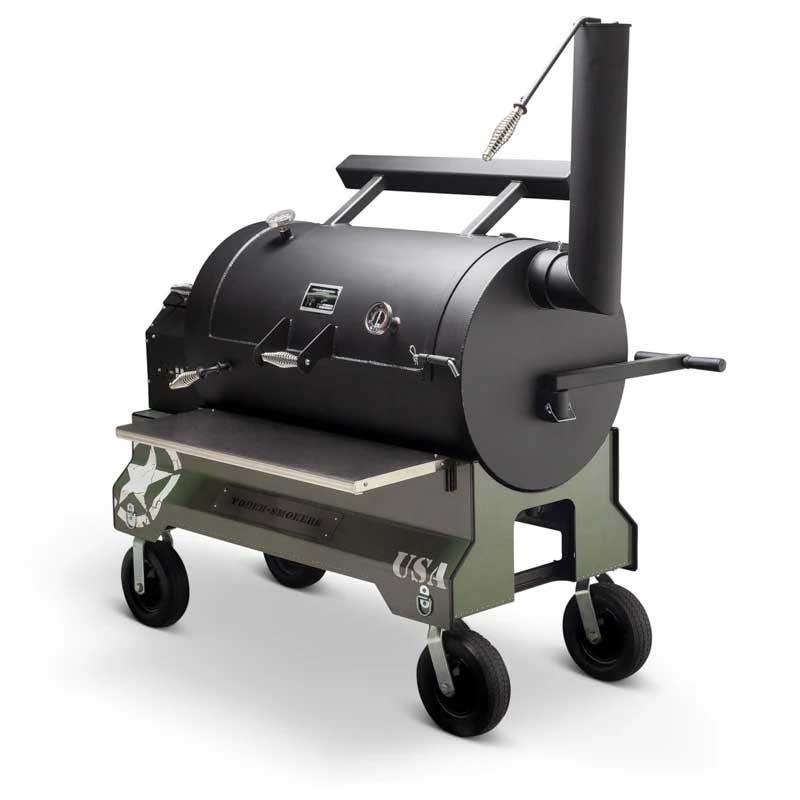 Yoder Smokers YS1500 Competition Cart Magnetic Wrap - Military Green - Image 4