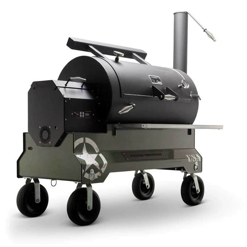 Yoder Smokers YS1500 Competition Cart Magnetic Wrap - Military Green - Image 5